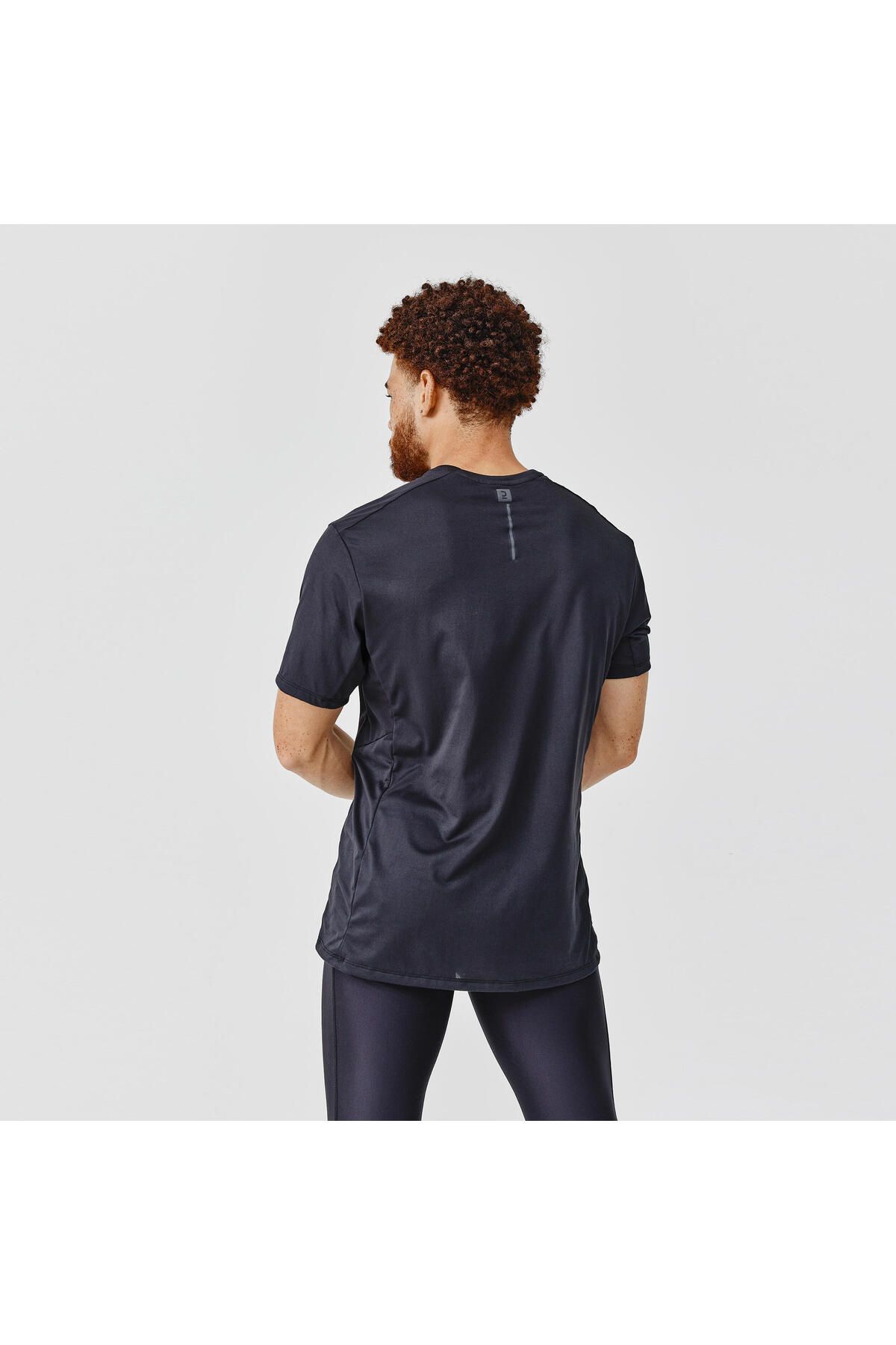 Decathlon تی شرت رانینگ مردانه Kalenji مشکی Dry+ اورجینال