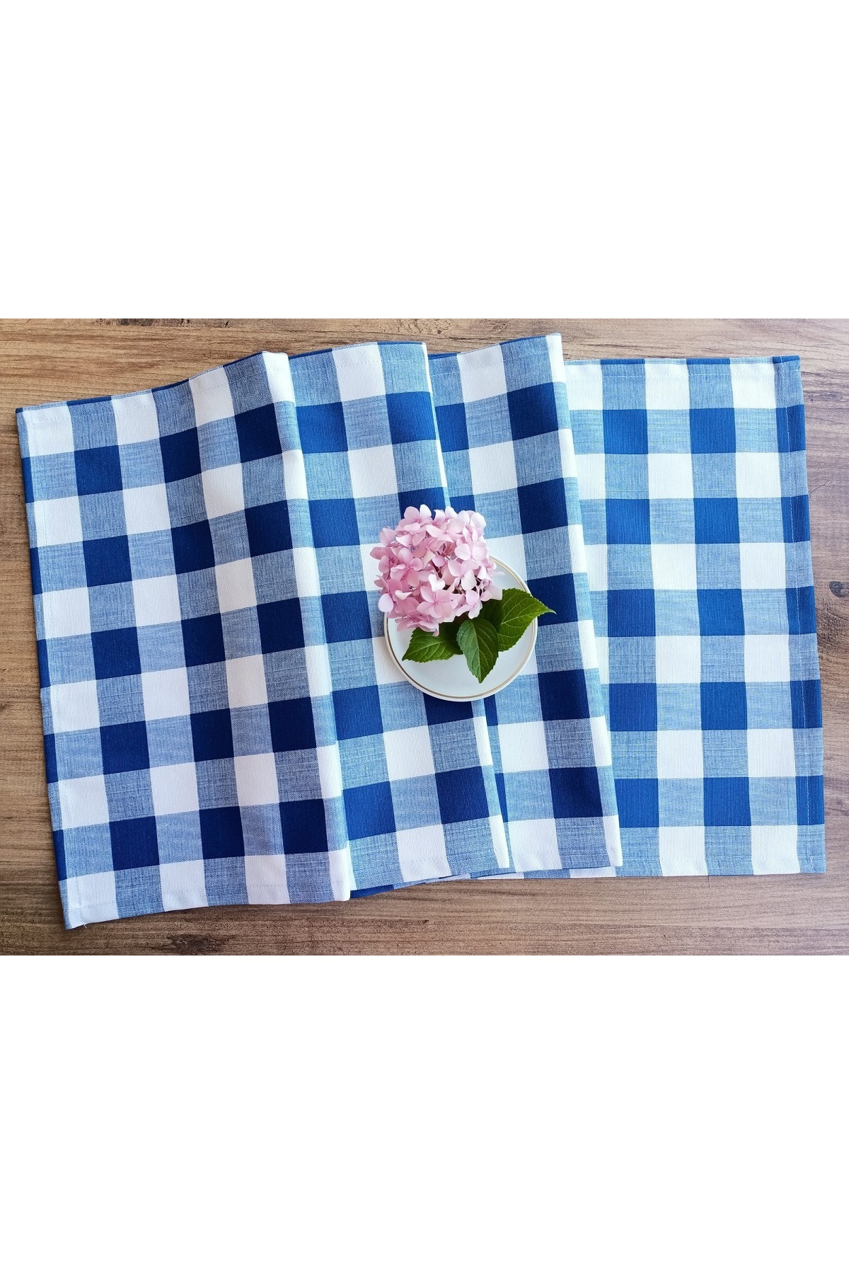 Plaid Panama Duck Cloth Decorative Runner (40X150 cm) V-01
