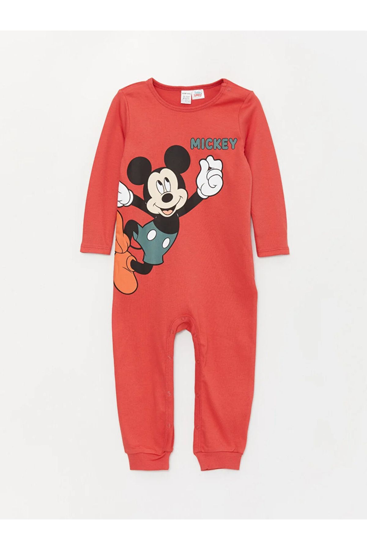 Red Toddler 1-Piece Mickey Mouse 100% Snug Fit Cotton Footie Pajamas |  skiphop.com