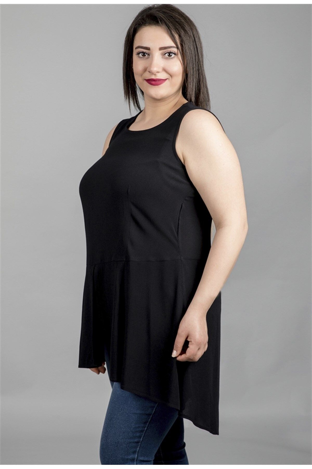 MYLİNE-Long Tunic with Waist Detail 2