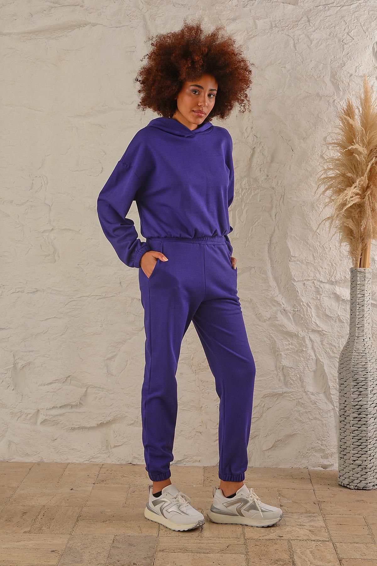 Womens purple sweatsuit outlet