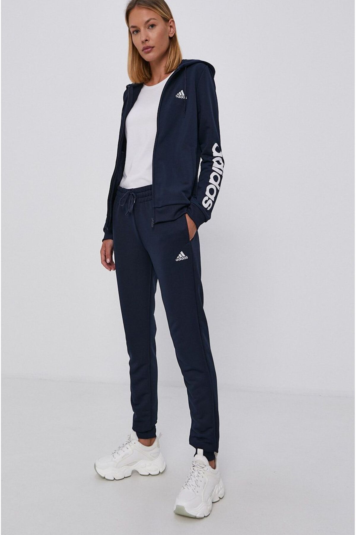 Navy blue womens cheap adidas tracksuit