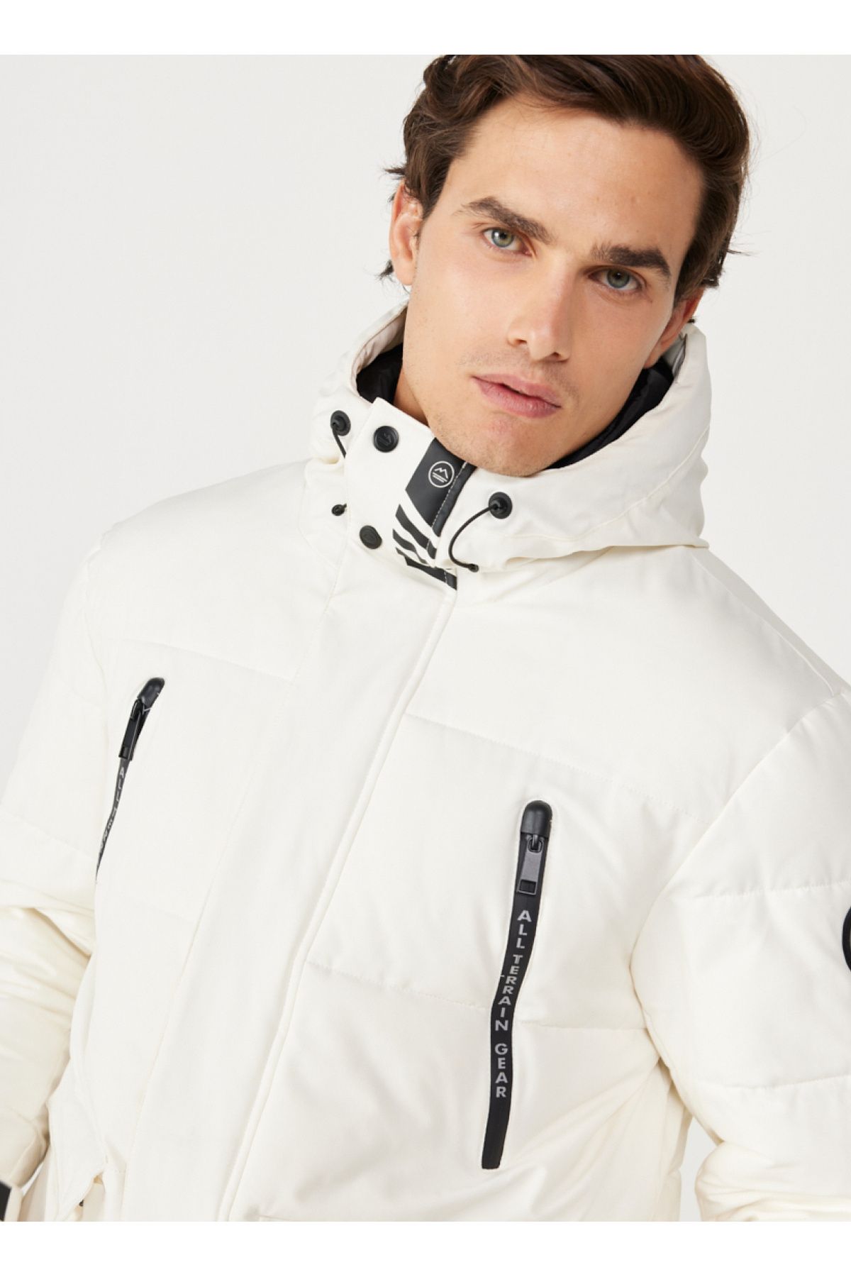 کت مشکی مردانه سیاه جلیقه پفکر پوست Mont W232217001 Wrangler