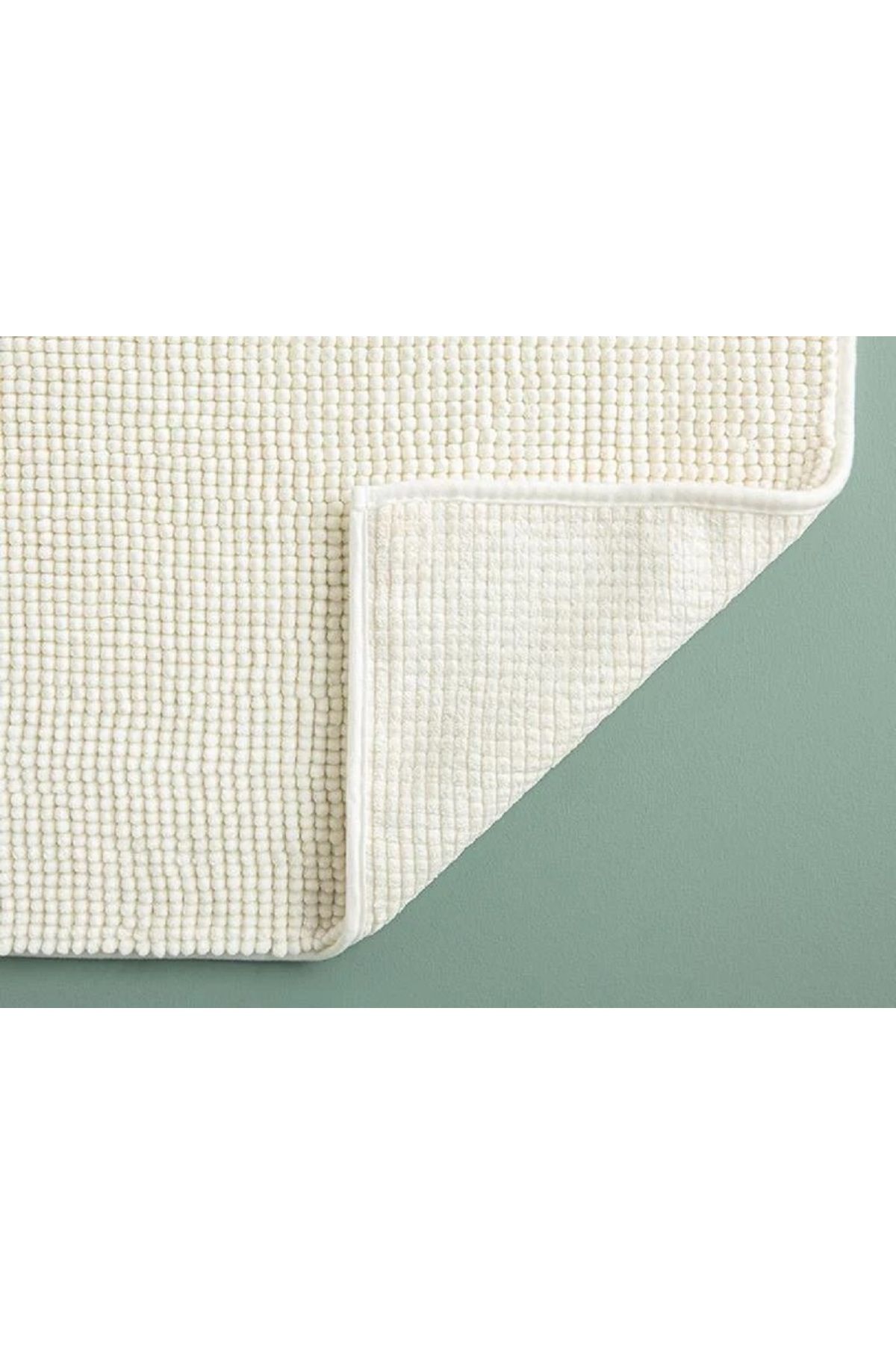 English Home-Σετ πατάκι μπάνιου Paige Pasta - 60x90 + 40x60 εκ. εκρού 2