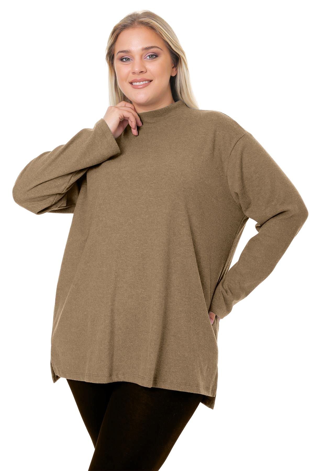 Plus size turtleneck tunic sweaters online