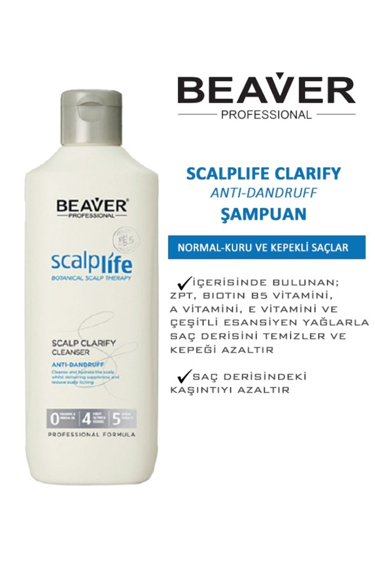 BEAVER PROFESSIONAL Scalplife Clarify Clenanser Şampuan 21