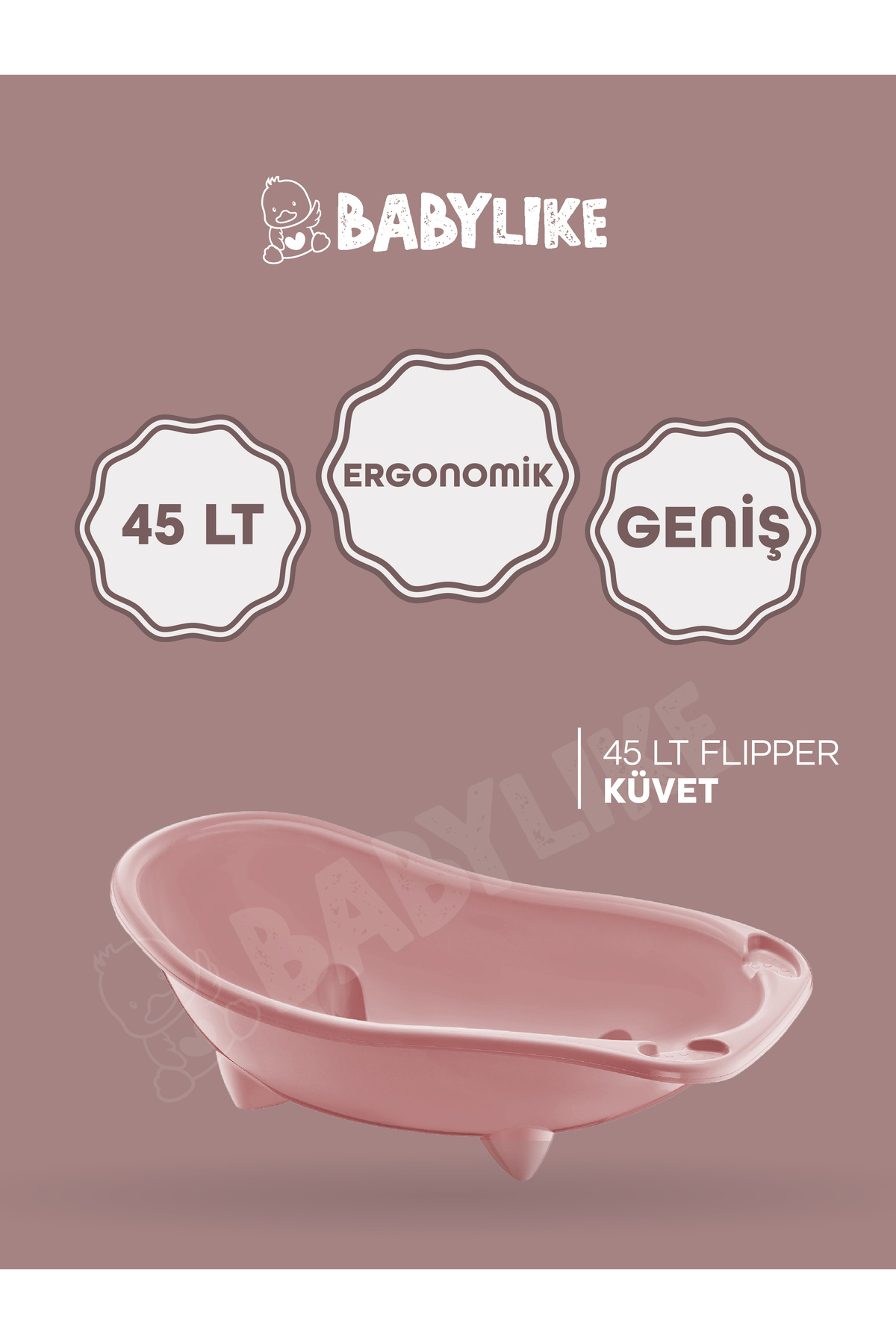Babylike Yenidoğanlar&çocuklar 3'lü Bebek Seti - Küvet&kova&maşrapa fotoğrafı 2 (önizleme)