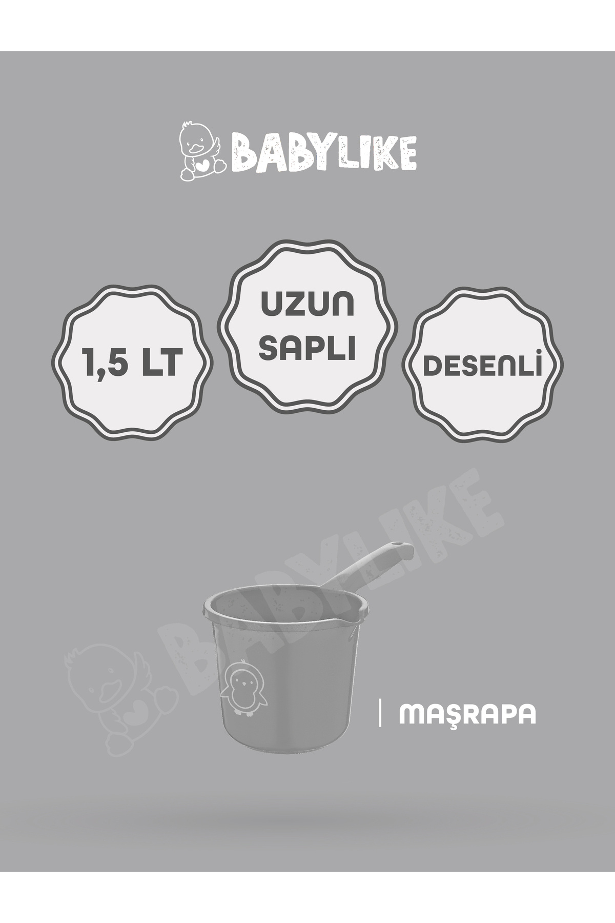 Babylike 3'lü Yenidoğan&bebek&çocuk Seti- Küvet Kova Maşrapa fotoğrafı 4 (önizleme)