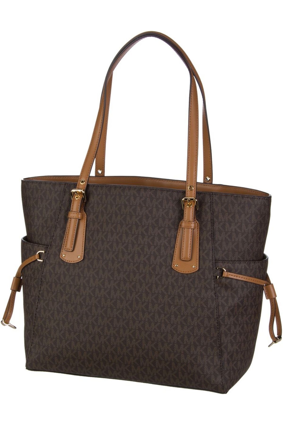 Michael Kors Handtasche Voyager EW Signature Tote Coated Twill