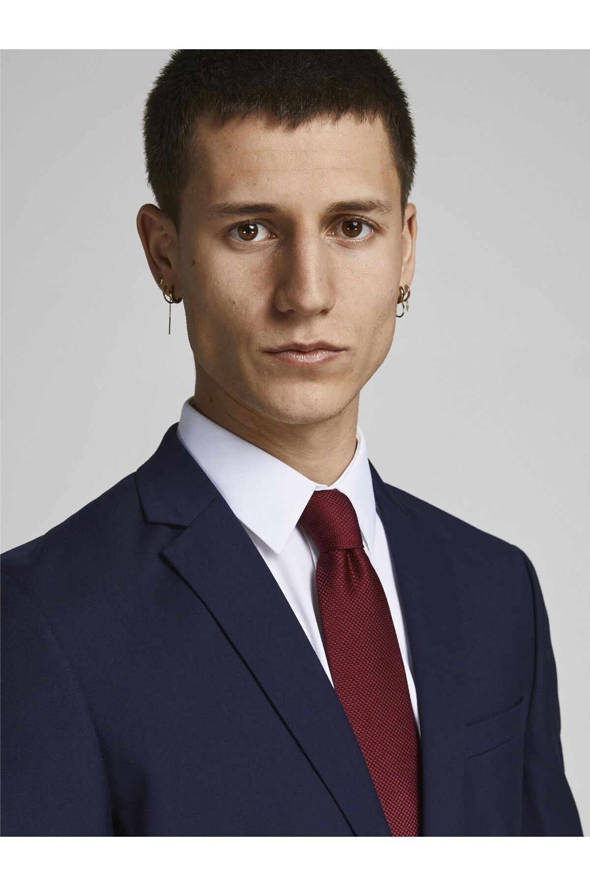 کراوات مردانه قرمز Jack & Jones | 12125188 اورجینال - تصویر 5