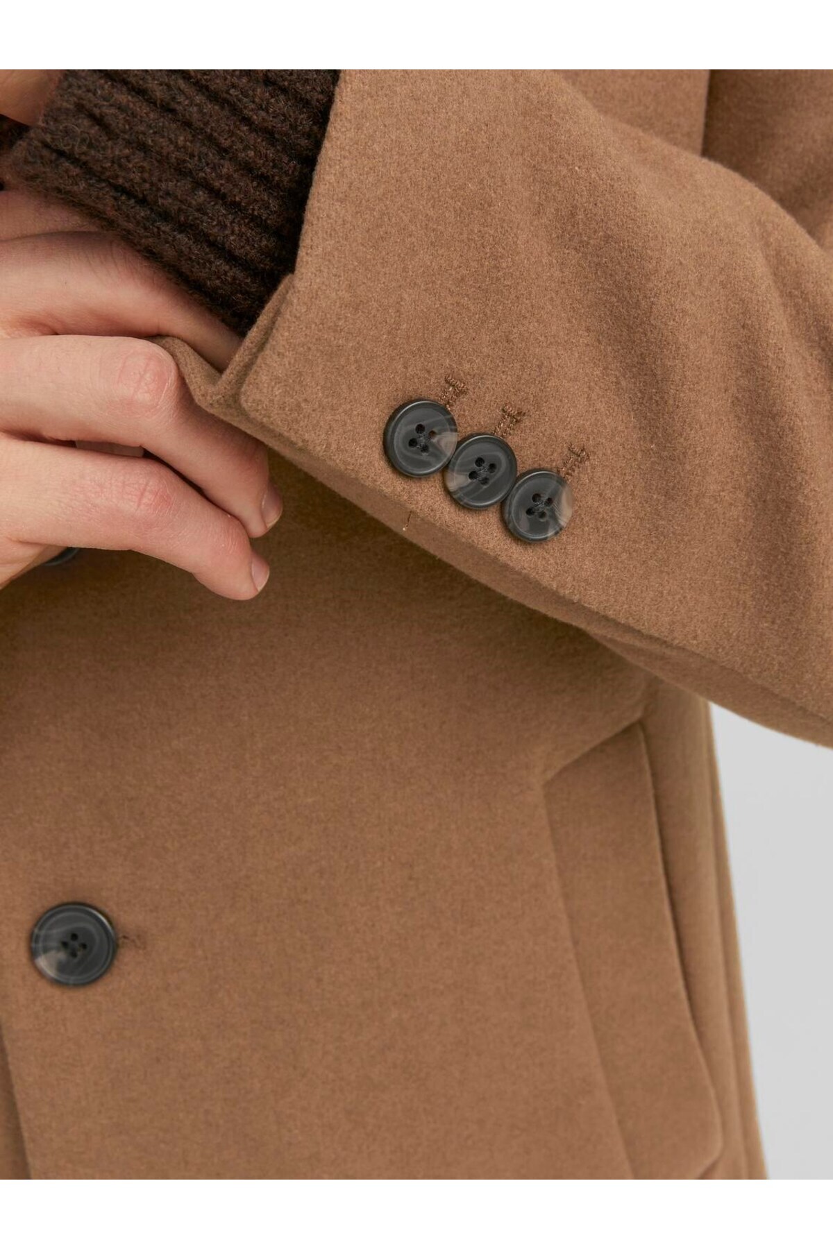 Jack & Jones  Erkek Yünlü Palto JJEMORRISON WOOL SN 12239008 - Görsel 6