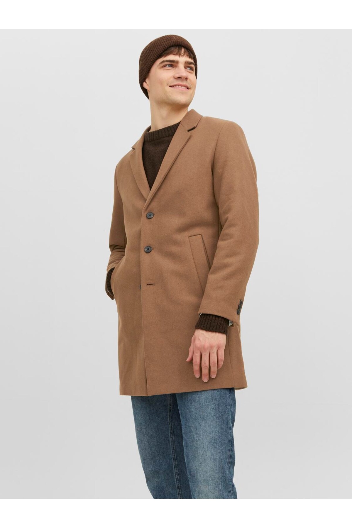Jack & Jones  Erkek Yünlü Palto JJEMORRISON WOOL SN 12239008 - Görsel 2