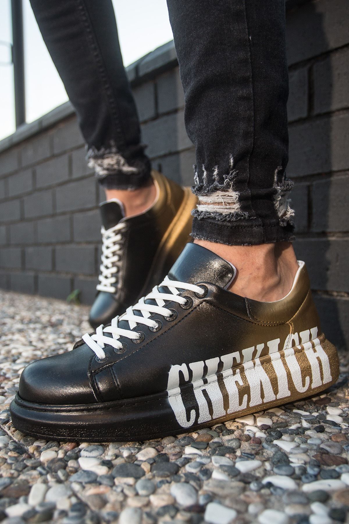 Ramer CH254 CBT Pittura Men s Shoes 438 BLACK YELLOW CHEKICH