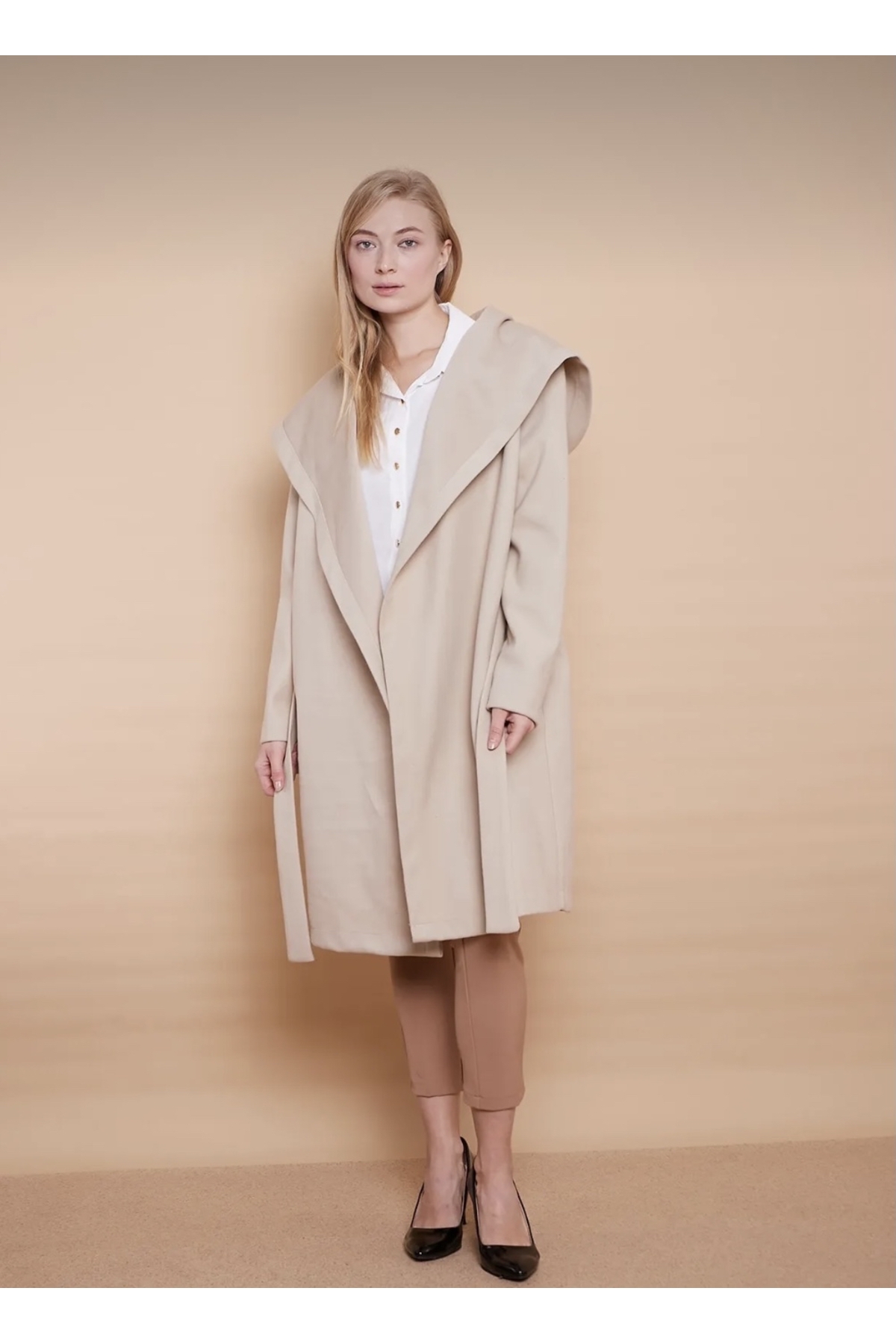 Asbap Butikk  Kadın Uzun Palto - Görsel 3