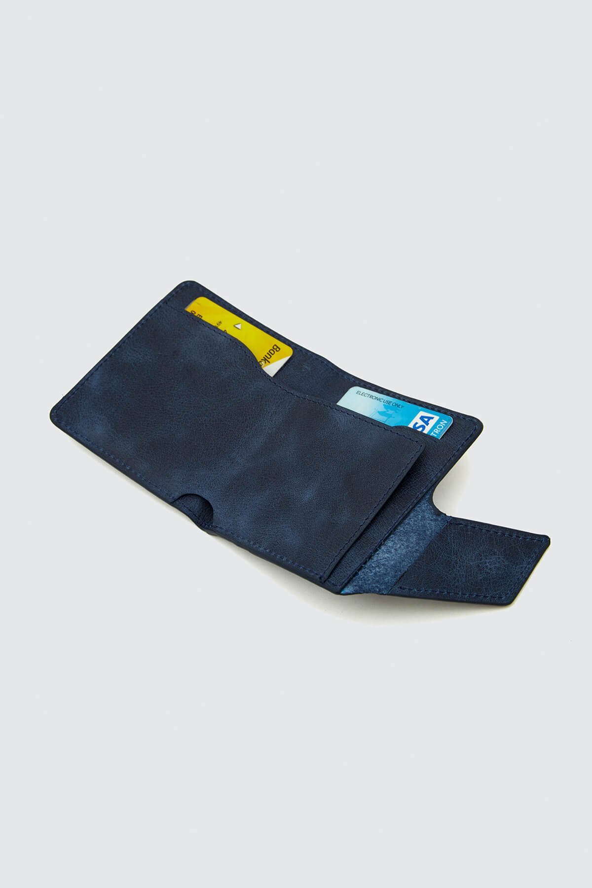 کیف پول مردانه آبی سرمه ای Deriza | DRZ5033 اورجینال - تصویر 4
