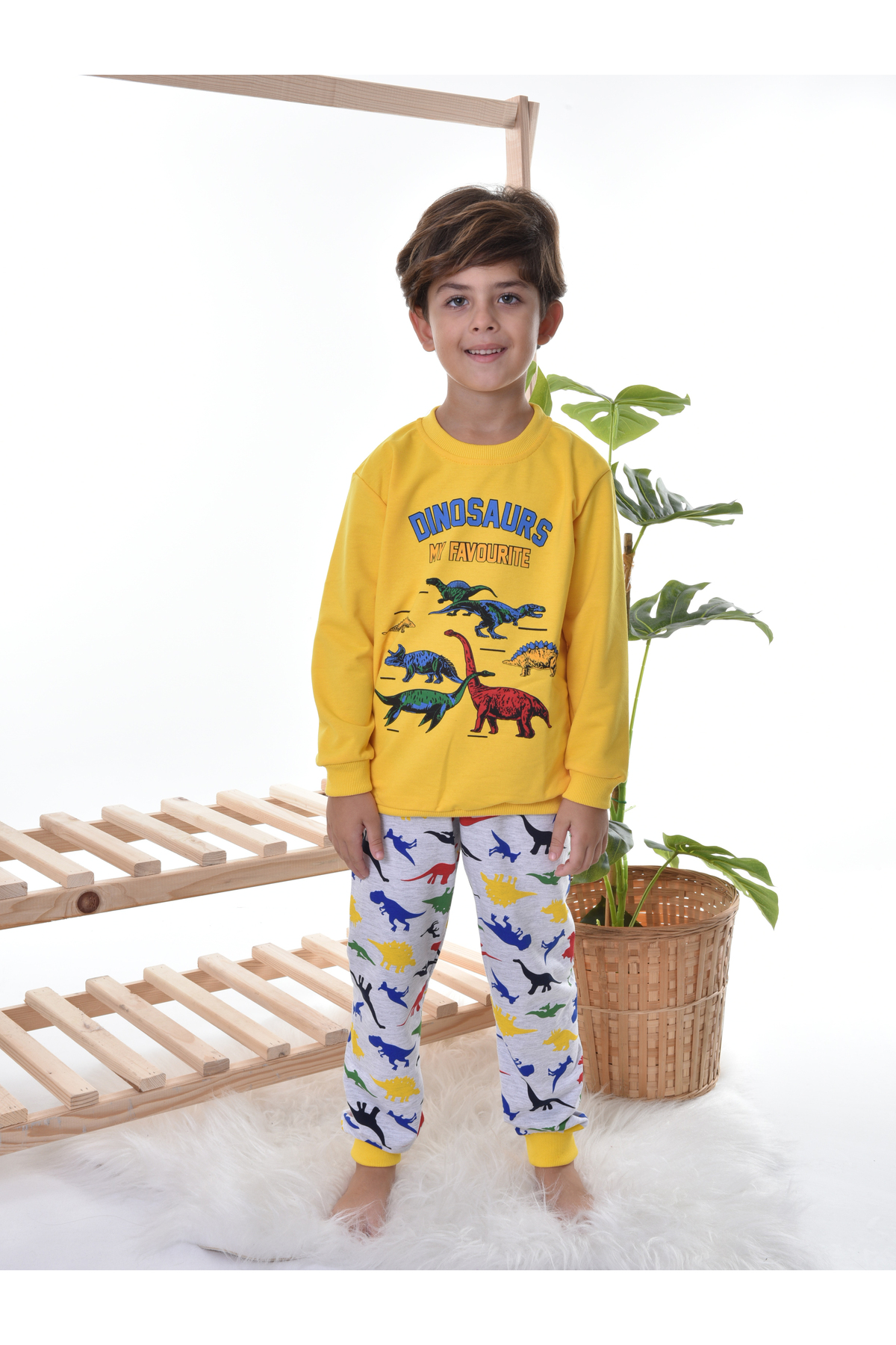 TUGSE My Dınosaurs Çocuk Pijama Takım fotoğrafı 7 (önizleme)