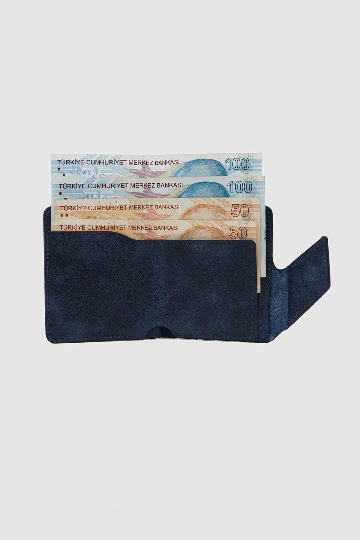 کیف پول مردانه آبی سرمه ای Deriza | DRZ5033 اورجینال - تصویر 3