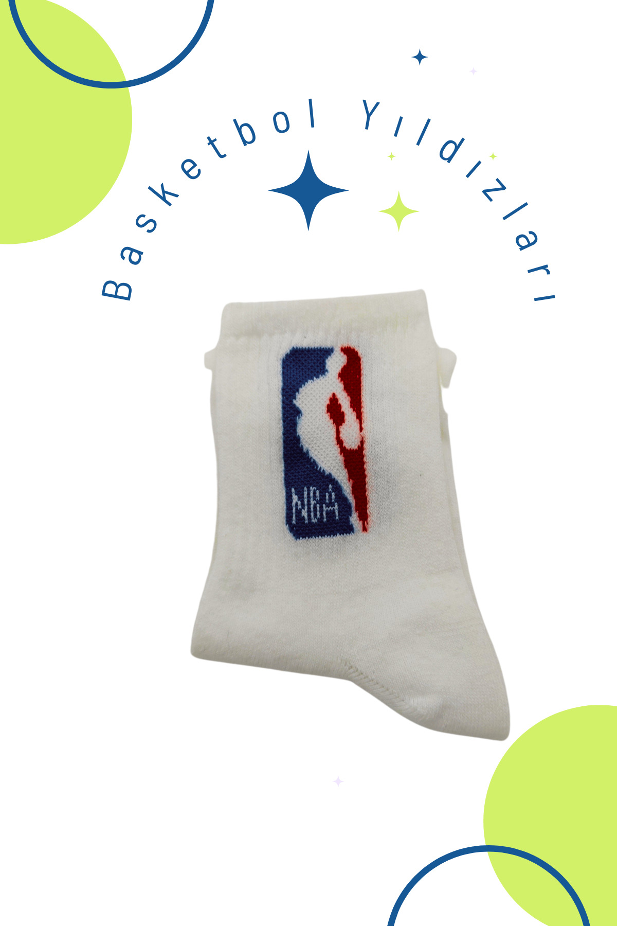 Kadın Erkek Çocuk Çorap Çok Renkli Desenli Kolej (4 Çift) Düz Çizgili Tenis Model — görsel 2