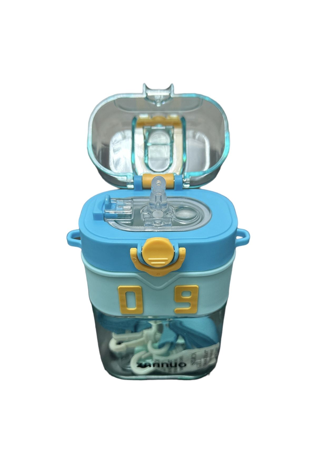 BLUE SİDE-Water Bottle with Creative Phone Holder Pinterest Water Bottle Children's Water Bottle and Water Bottle 1000ml BPA FREE 3