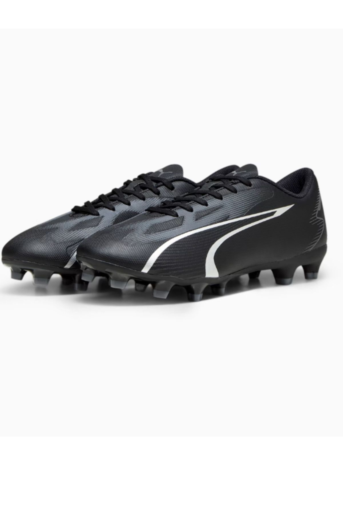 Puma black football shoes sales