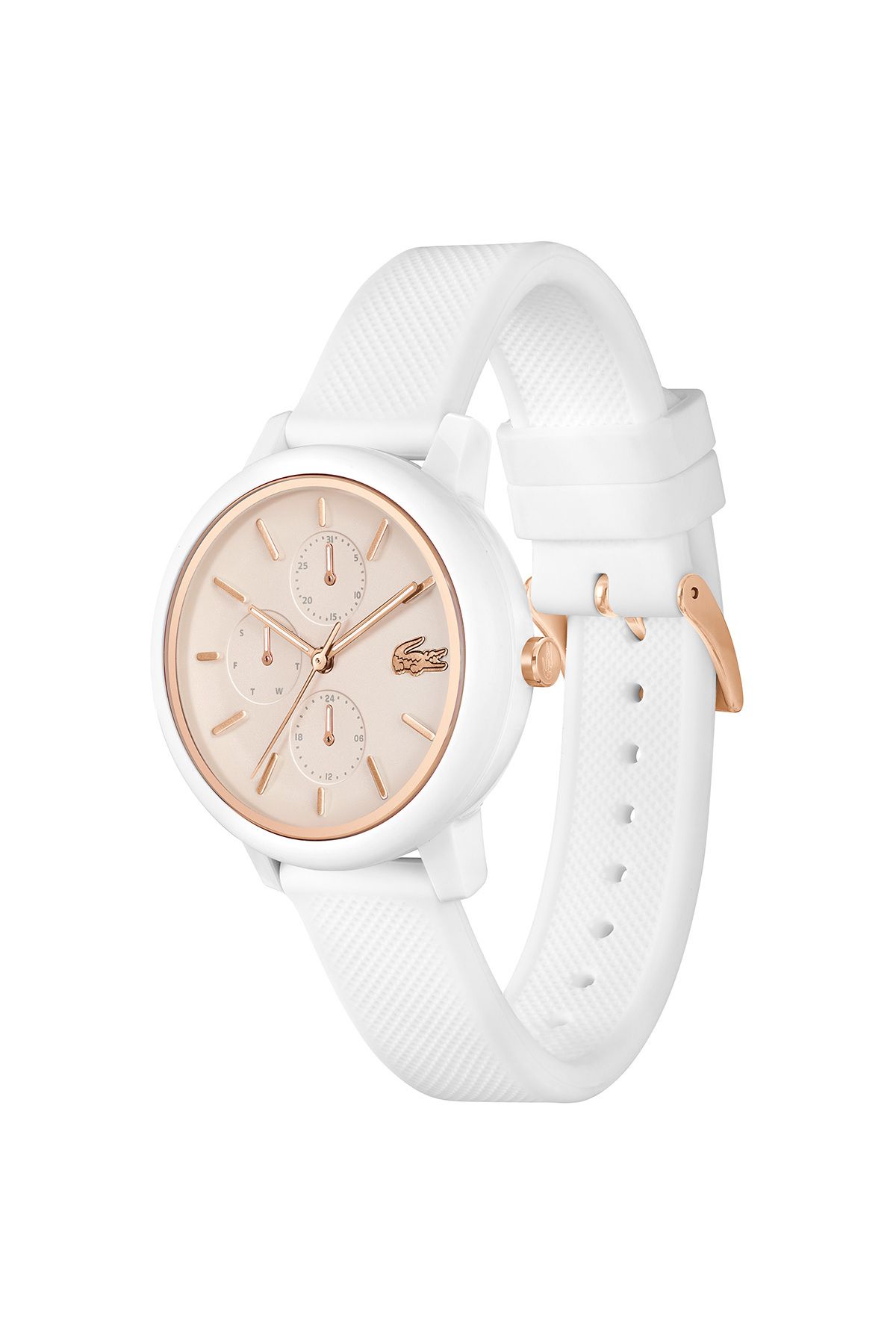 Lacoste watch cheap white strap