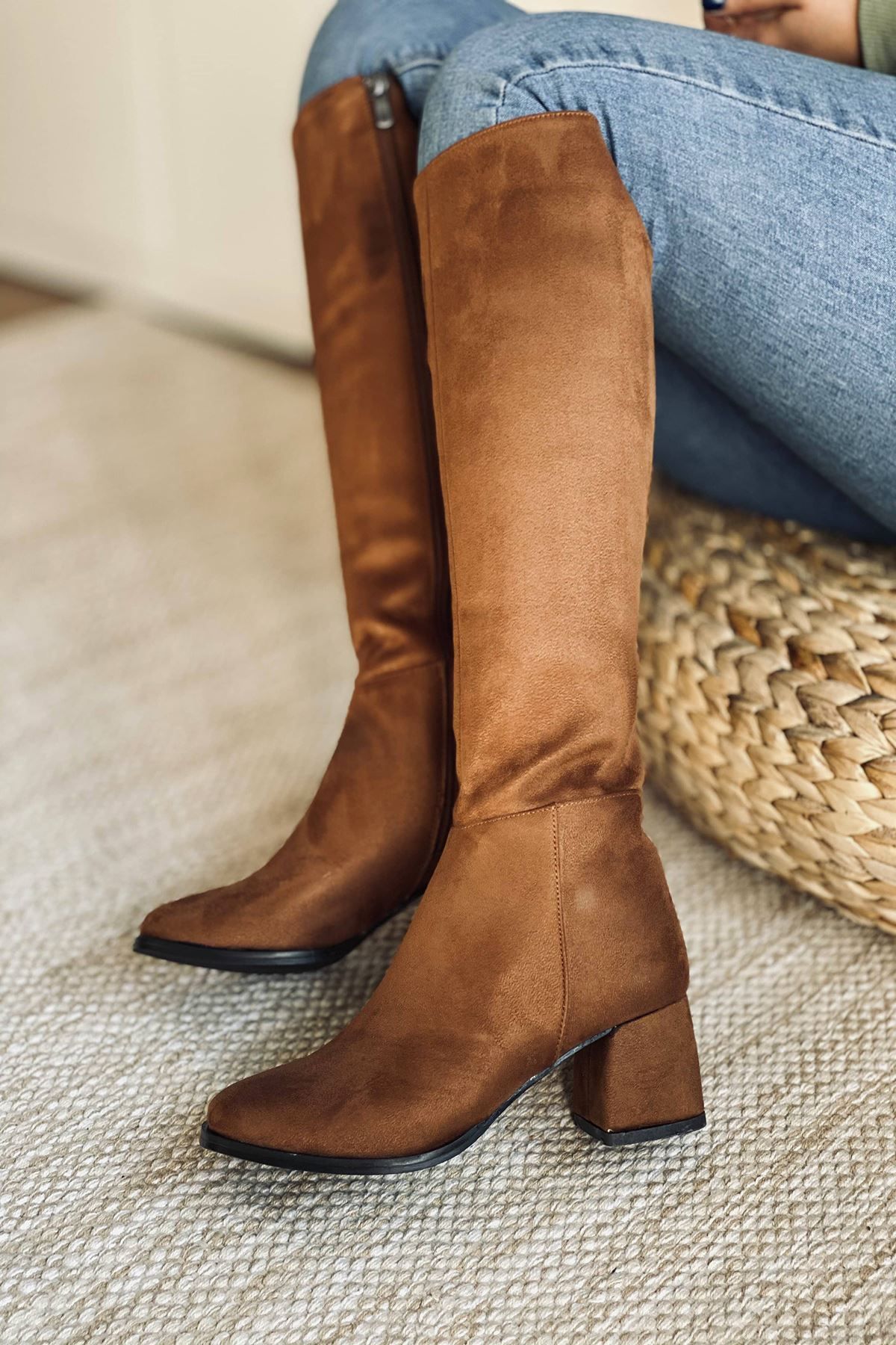 Tan suede hotsell riding boots