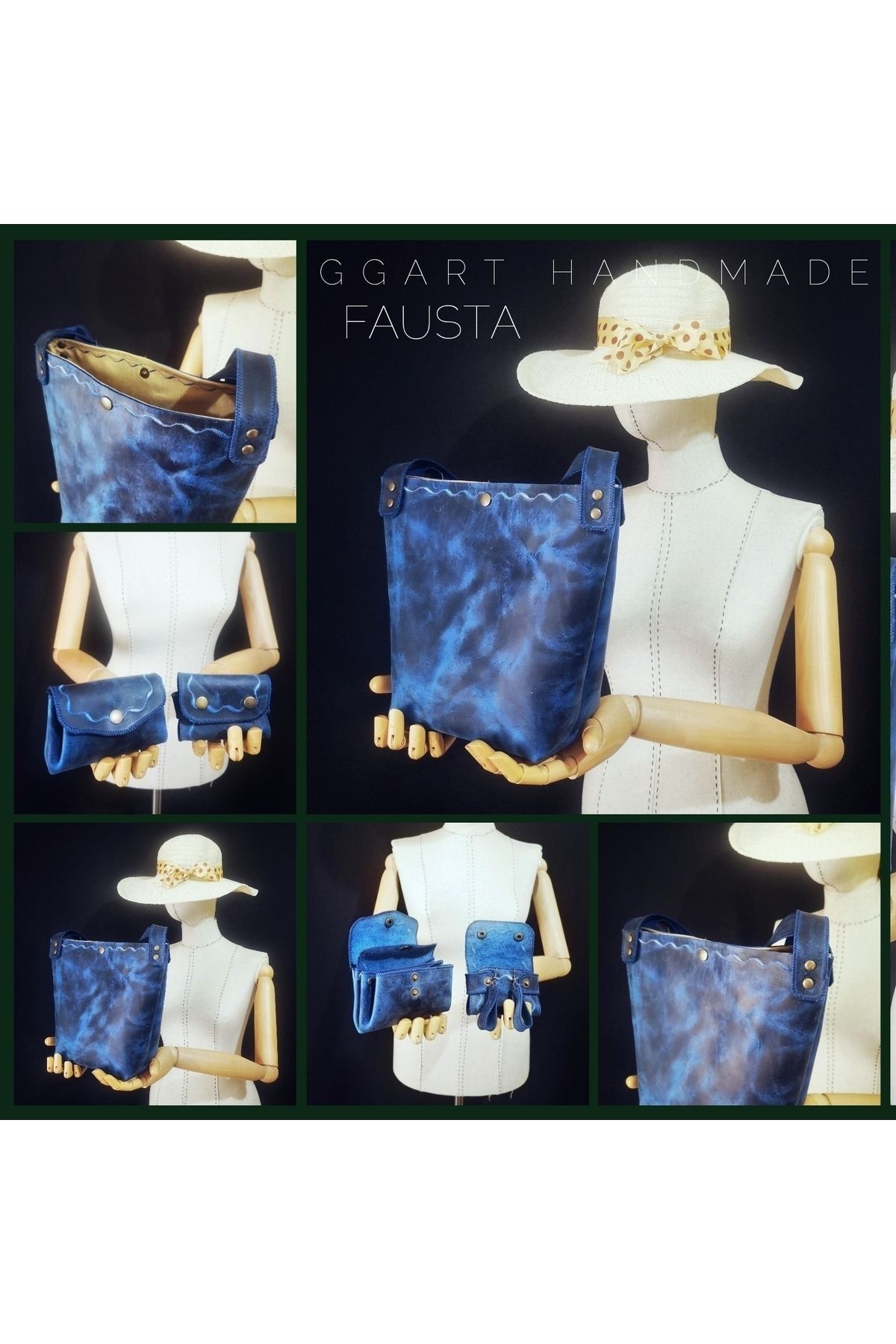 Genuine Leather Handmade Bag, Women Shoulder Bag, Crossbody Bag, Tote Bag Purse Set Gg5