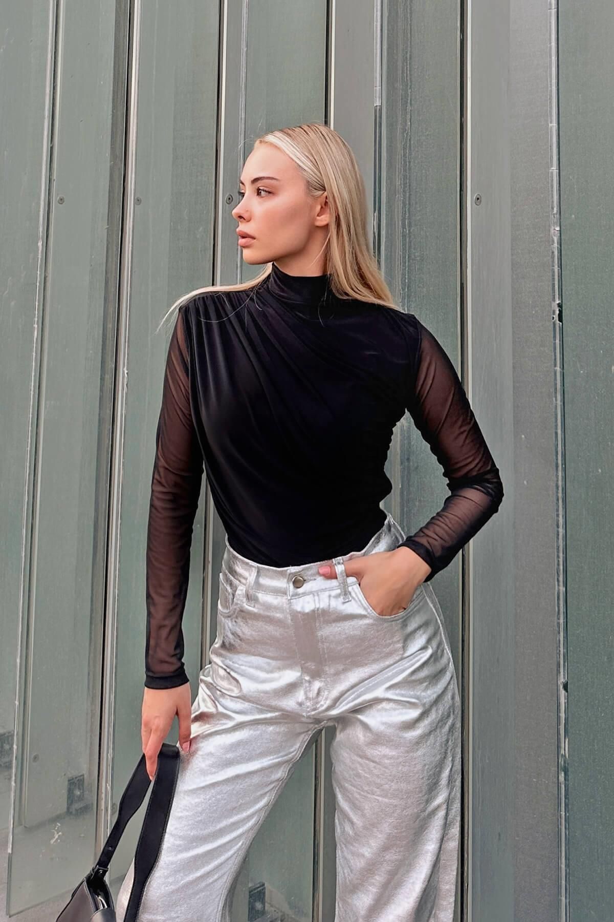 Transparent turtleneck sales