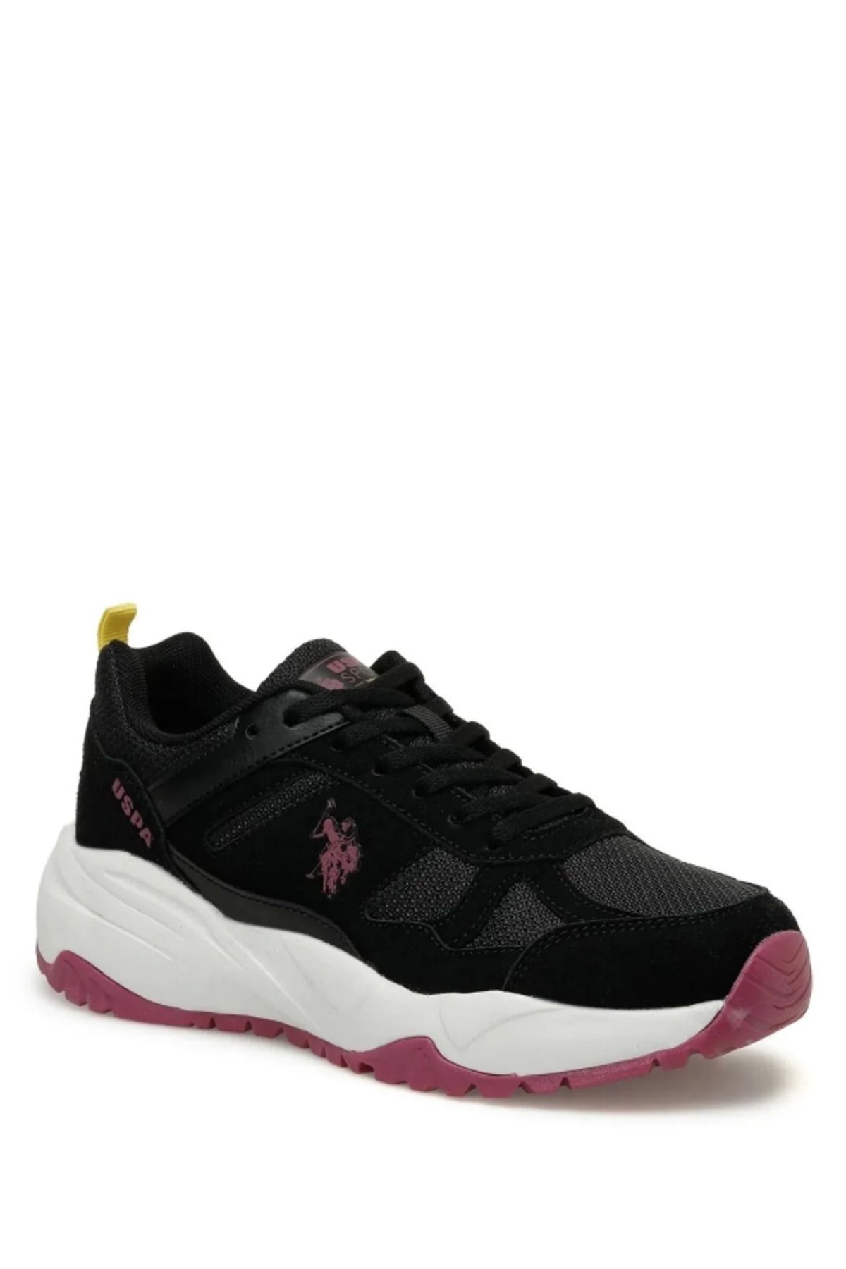 کفش پیاده روی مشکی زنانه ورزشی روزمره Satori اورجینال U.S. Polo Assn.