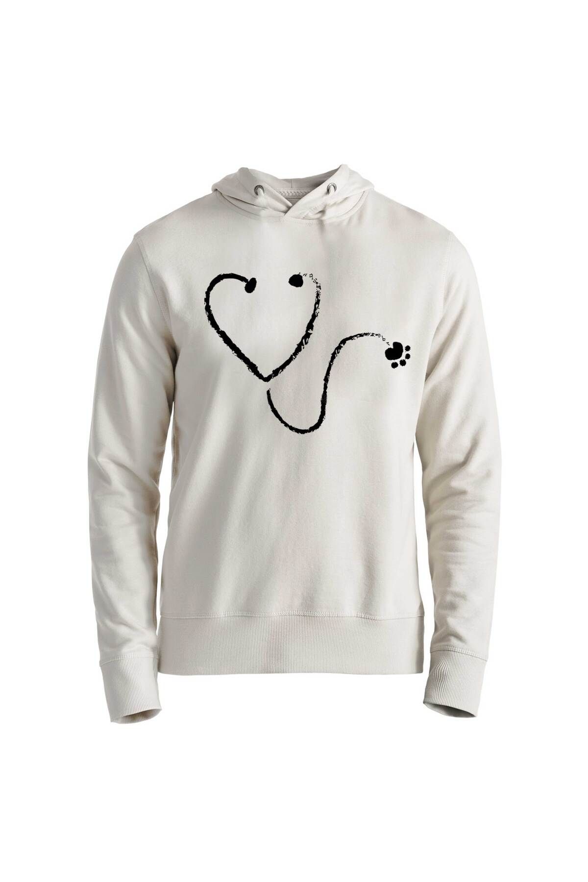 Alfa Tshirt-Veterinary Heart Paw Ecru Sweatshirt 1