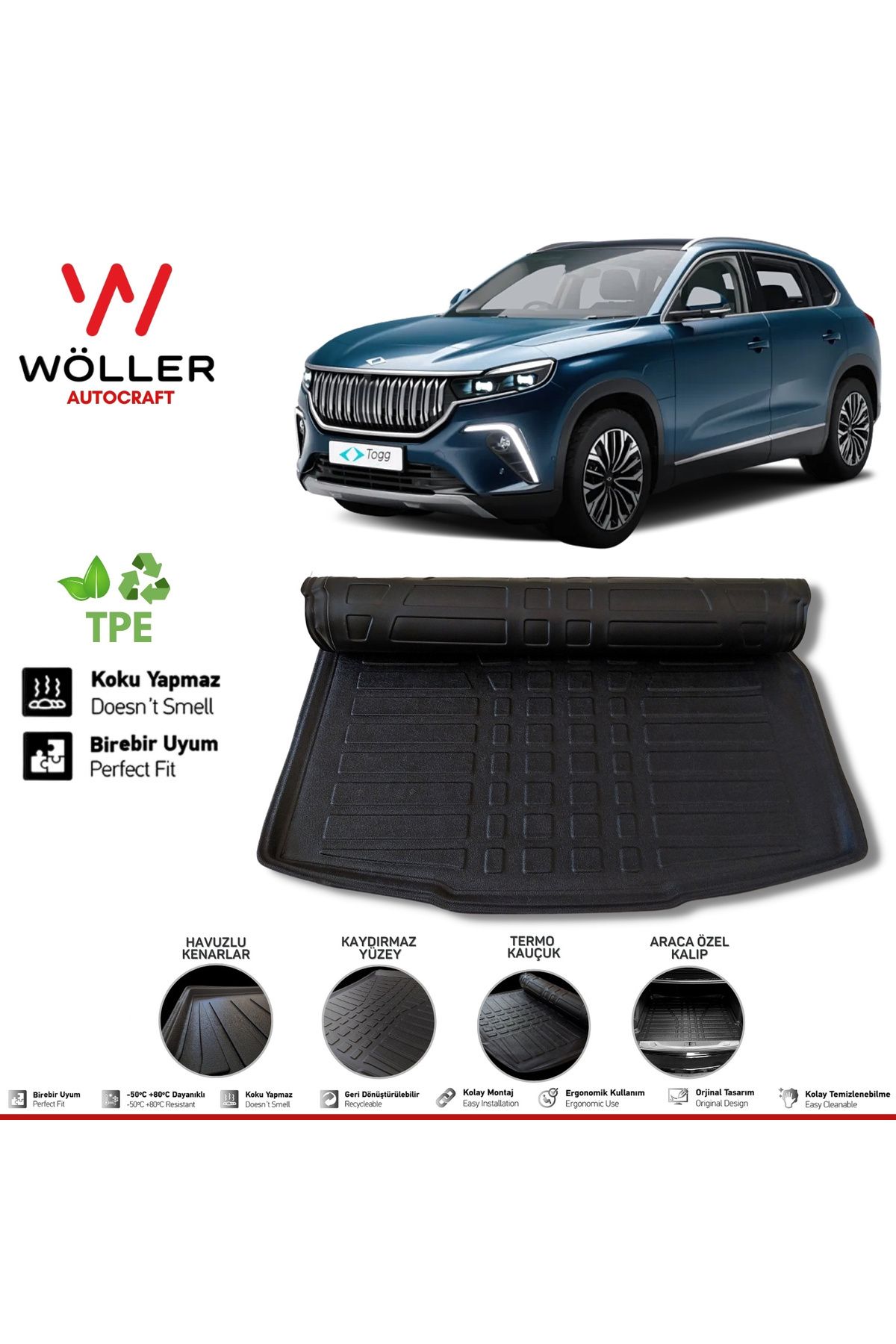 Багажный пул Wöller Togg T10X после 2023 года 3D Wöller Ultraflex Flexible wöllerultraflex175