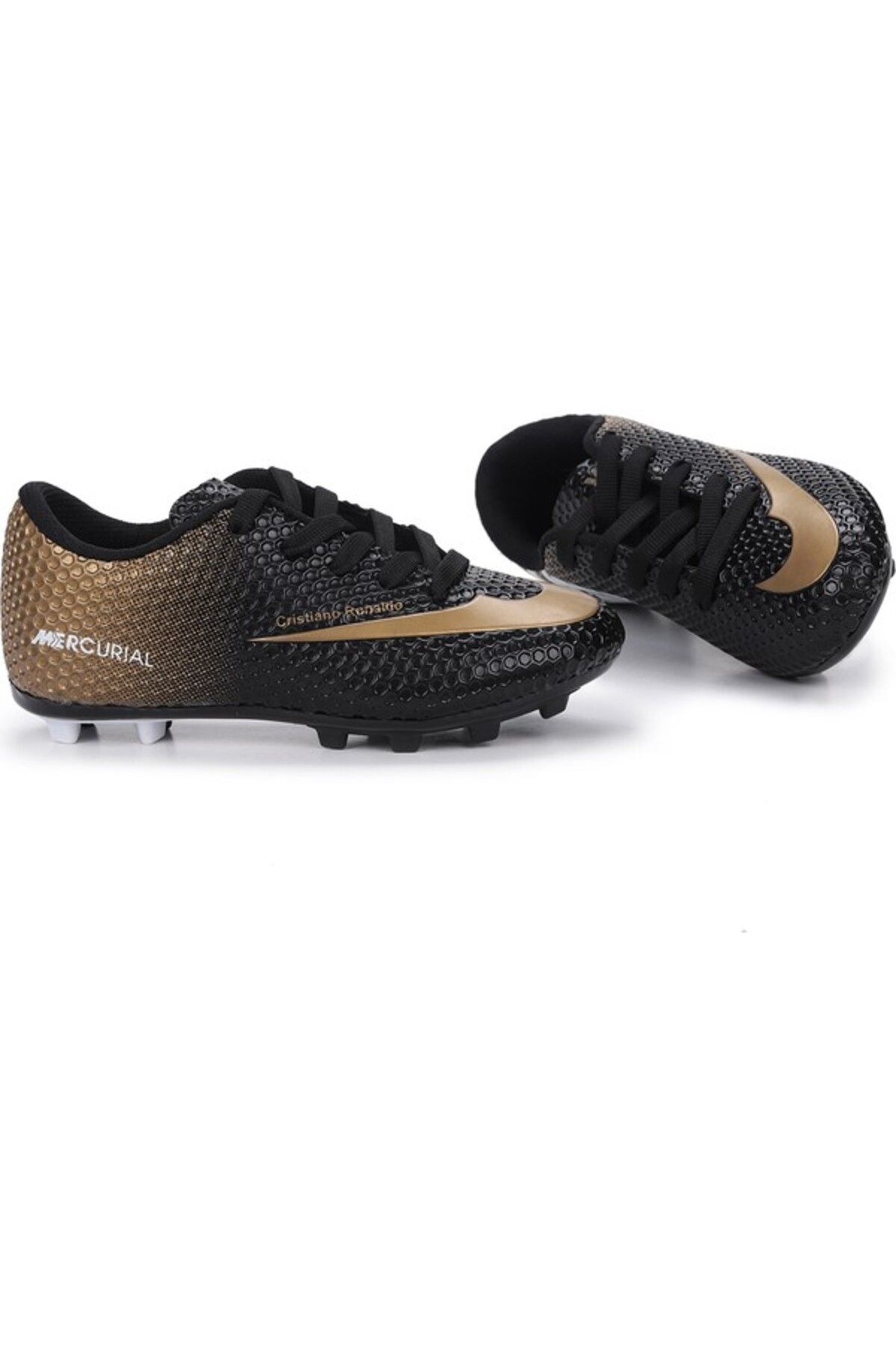 Boys black and gold football cleats hot sale