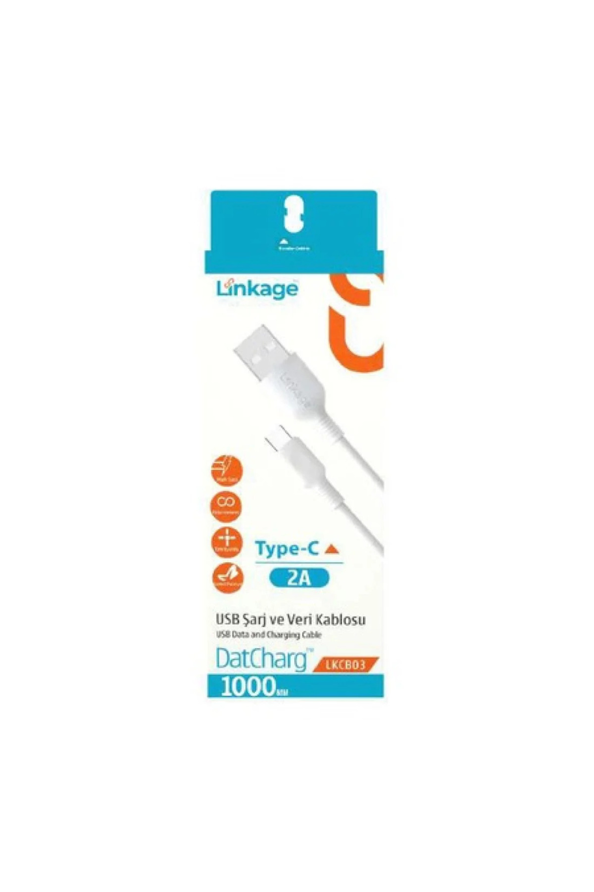 Lkcb-03 Şarj Kablosu 2A Uyumlu Type-C (Kalın)