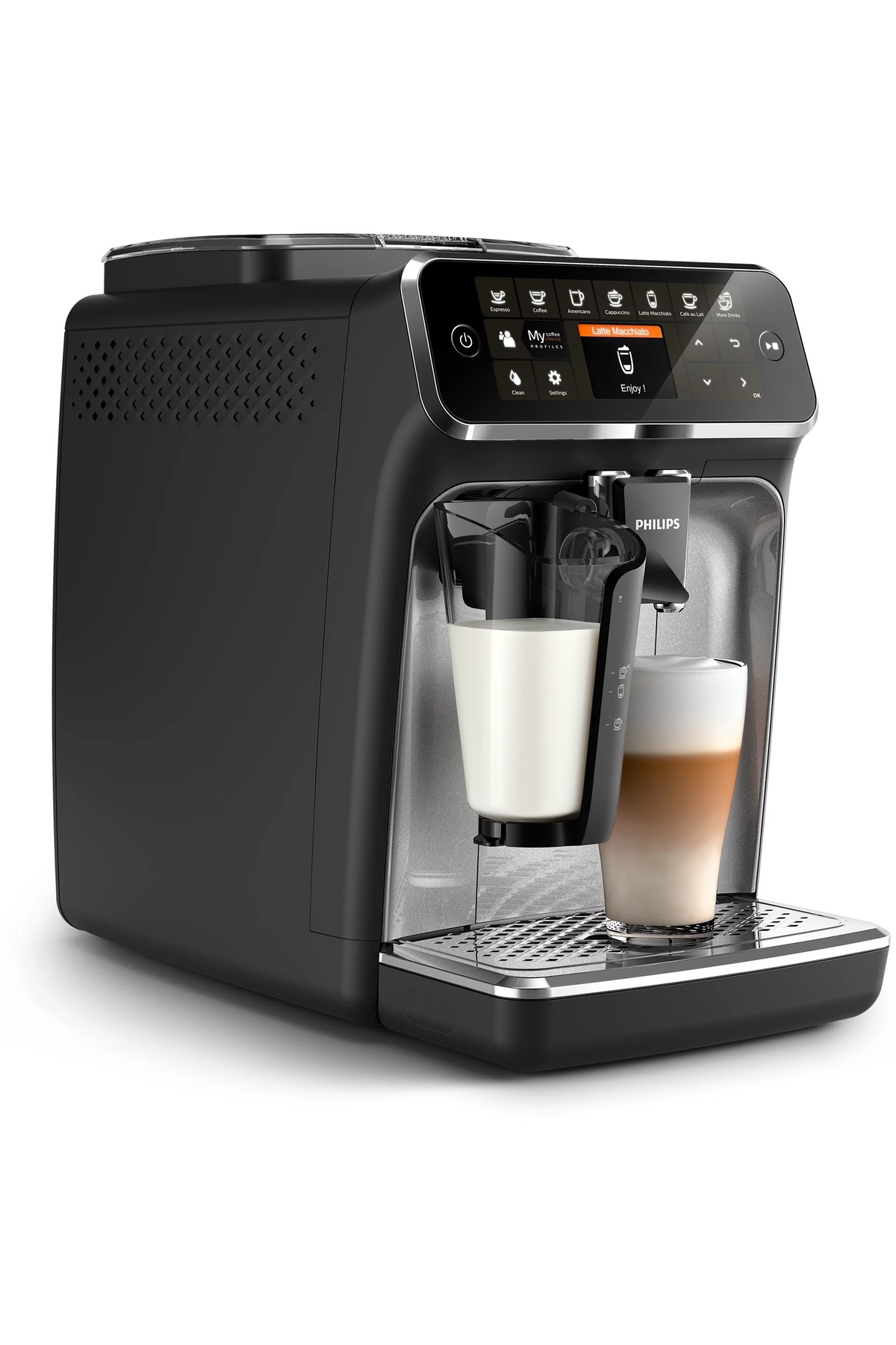 4300 SERİSİ 8 İÇEÇEK SEÇENEKLİ SÜT HAZNELİ TAM OTOMATİK ESPRESSO MAKİNESİ