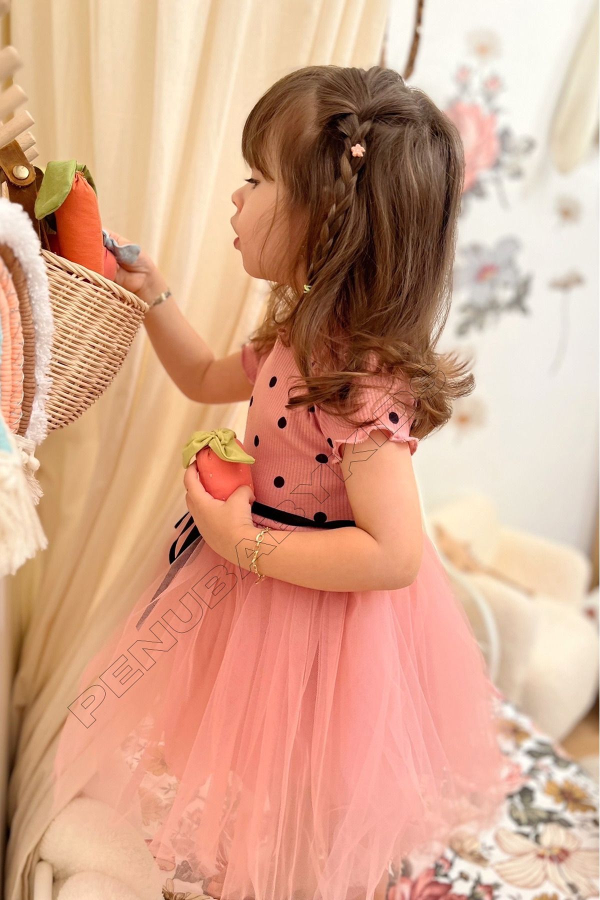 Dusty rose kids online dress