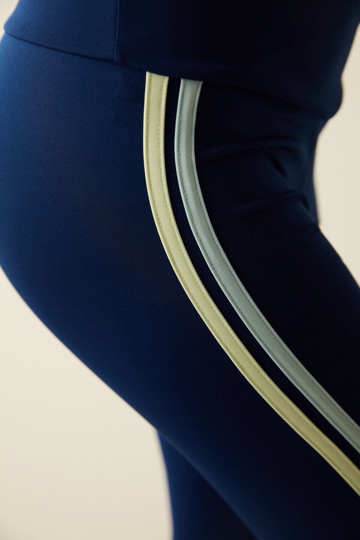 Penti Navy Blue Side Stripe Detailed High Waist Leggings