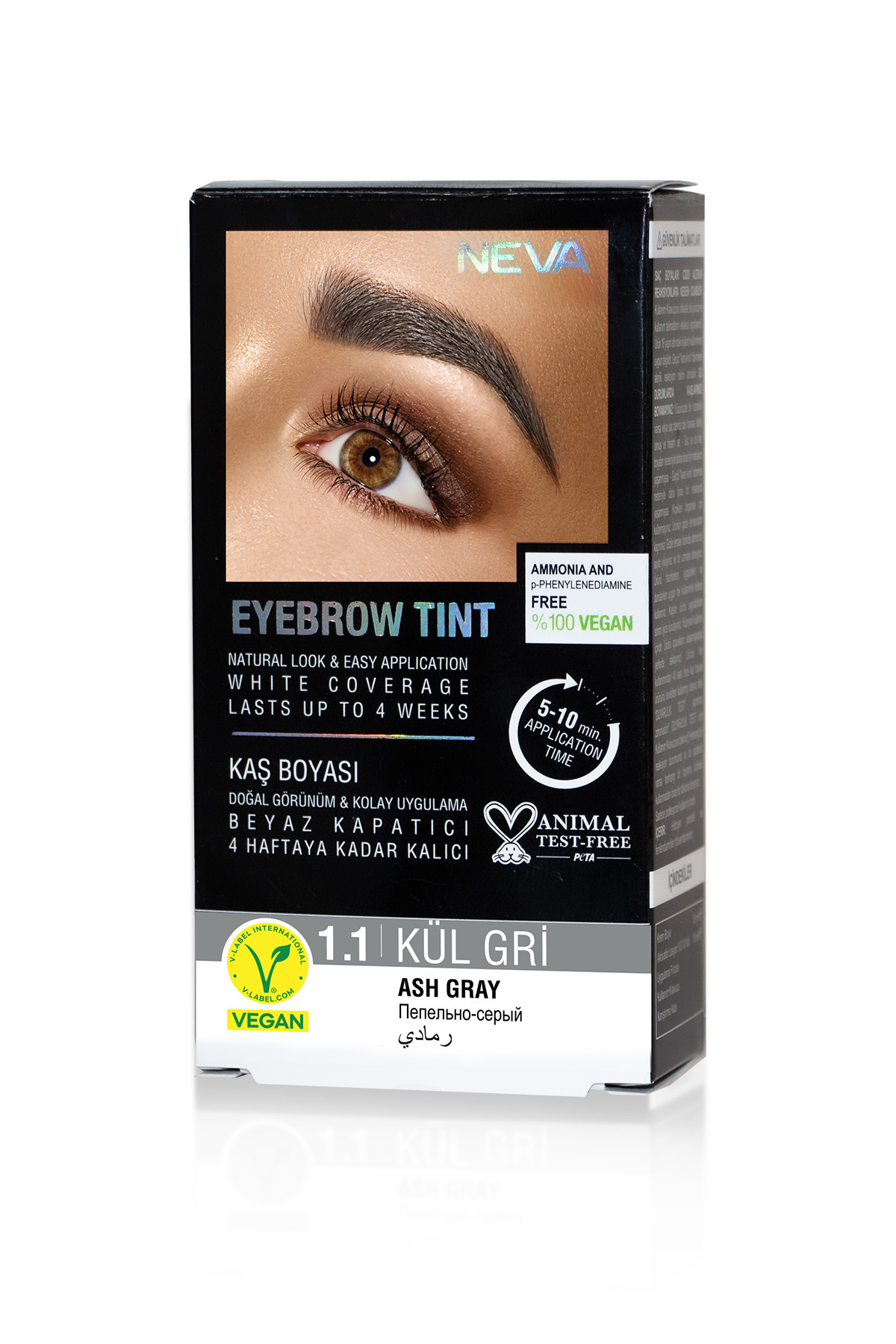 Neva Eyebrow Tınt Kaş Boyası 15ml (vegan) 1.1 Küllü Gri Fiyatı
