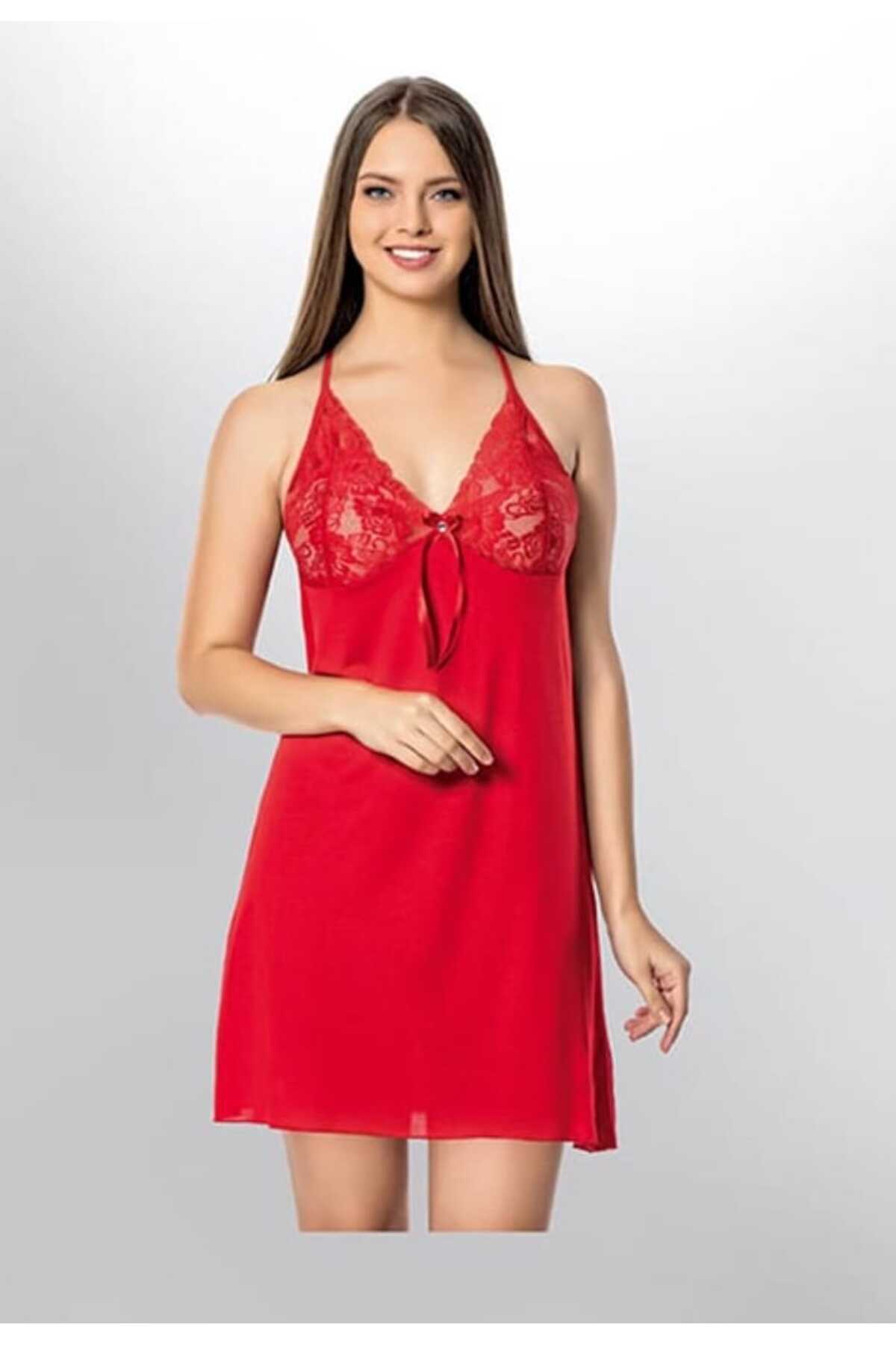 KOTA KADIN DANTELLİ İP ASKILI GECELİK