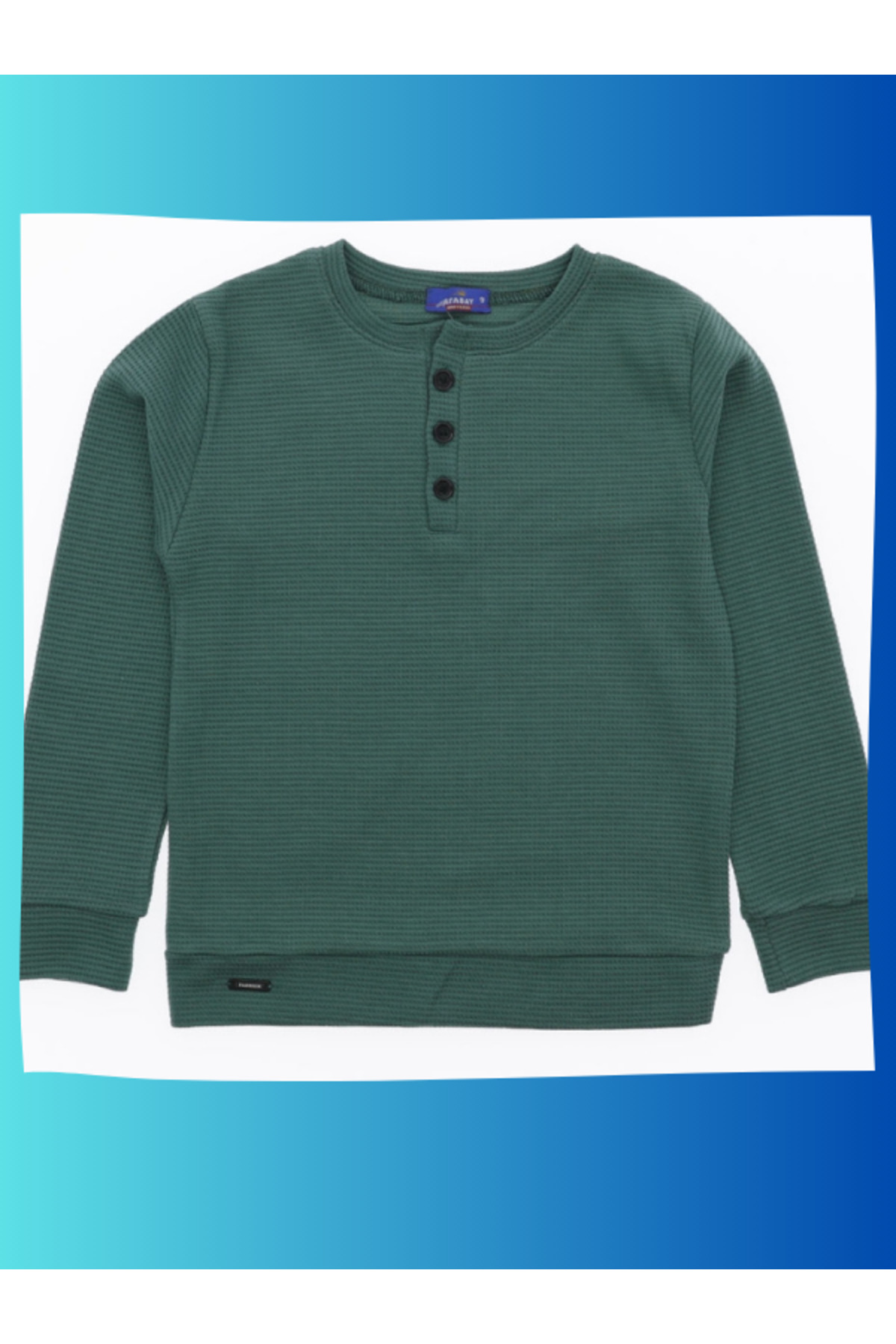 edoy Waffle Kumaş Erkek Bluz %100 Pamuklu