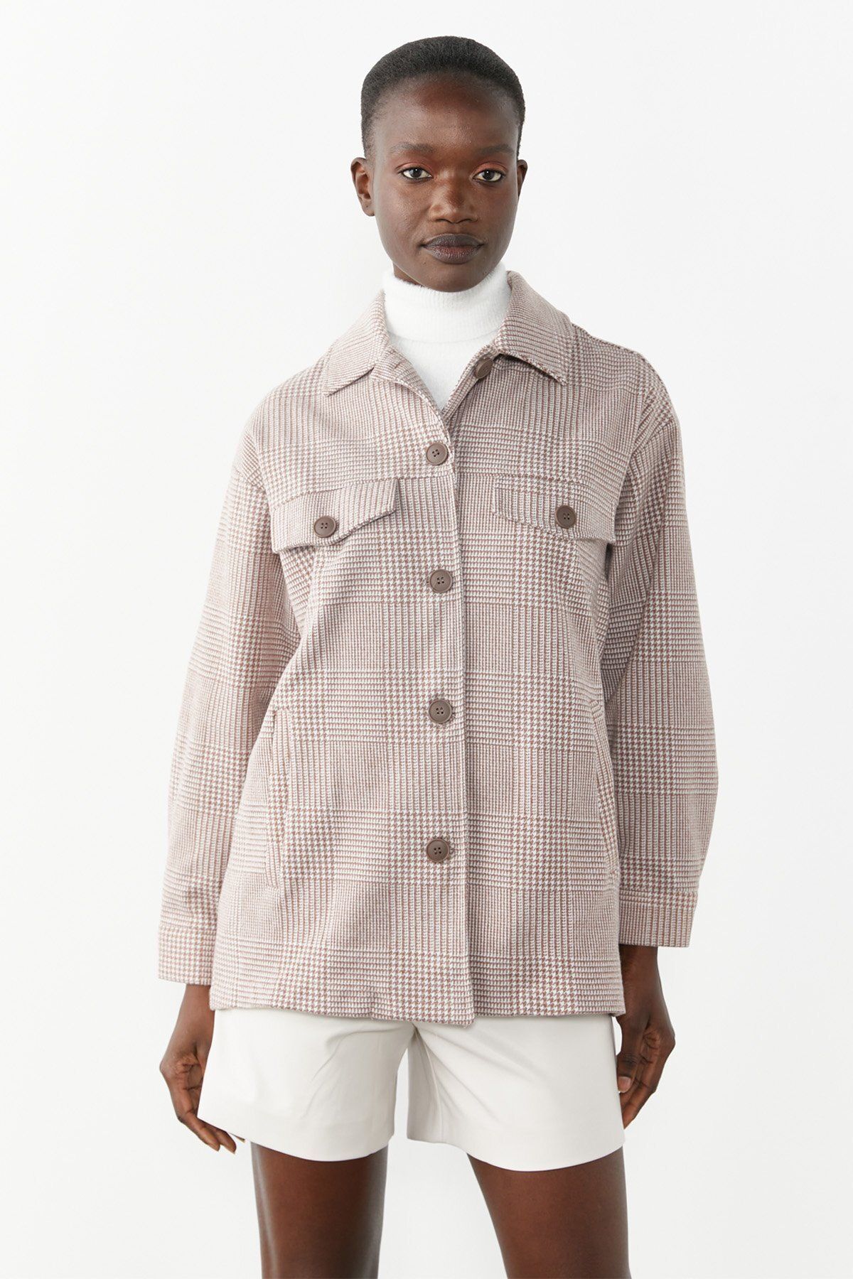 PAULMARK Winter Jacket Pink Regular fit Trendyol