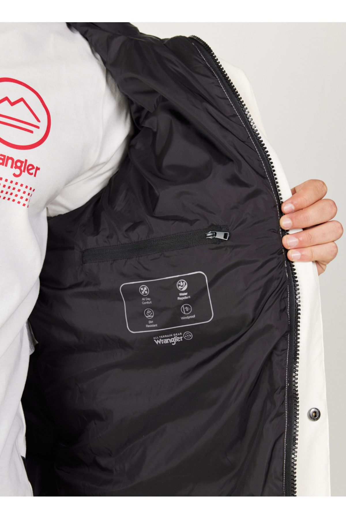 کت مشکی مردانه سیاه جلیقه پفکر پوست Mont W232217001 Wrangler