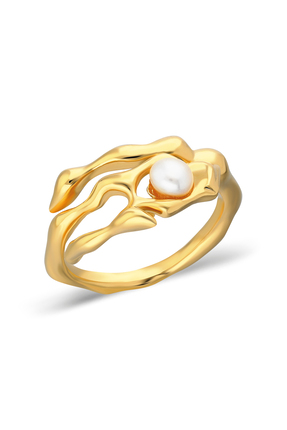 MLINI JEWELLERY MEDUSA İNCİ YÜZÜK