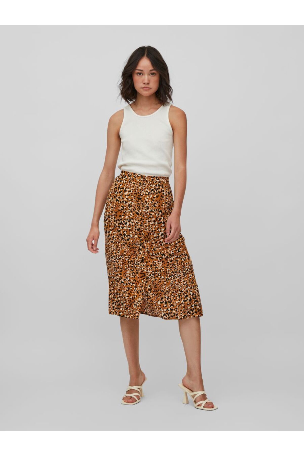 Vila animal print skirt online