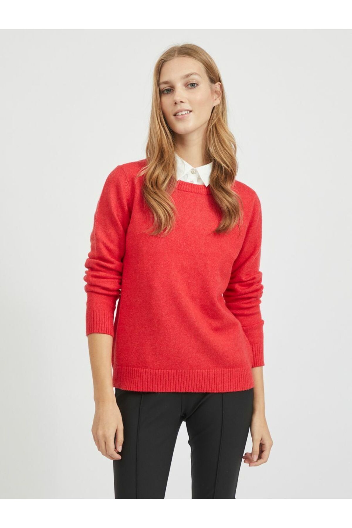 VILA-Strickpullover Rundhalsausschnitt 1