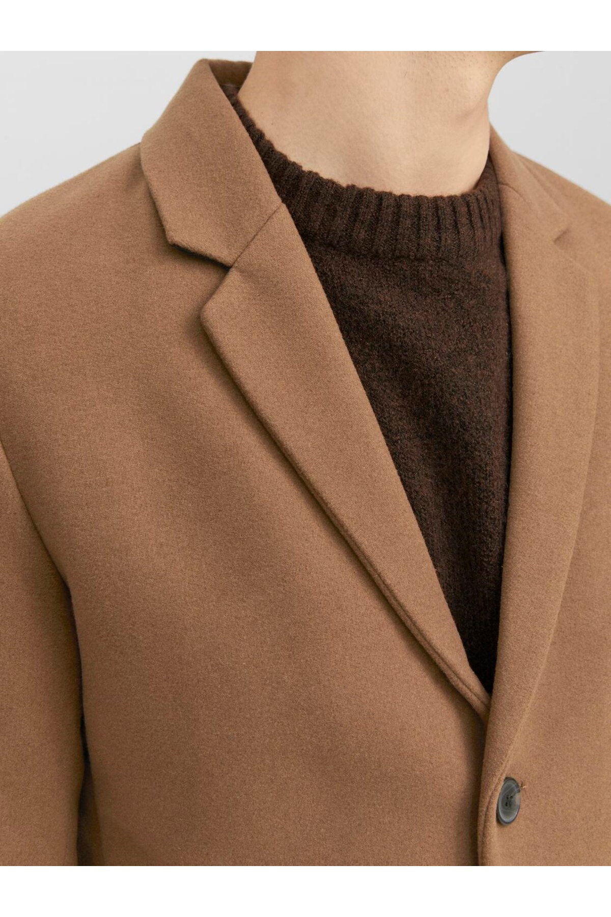 Jack & Jones  Erkek Yünlü Palto JJEMORRISON WOOL SN 12239008 - Görsel 5