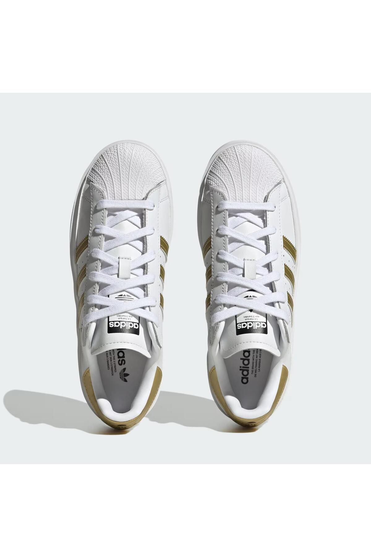 Superstar blancas y doradas deals