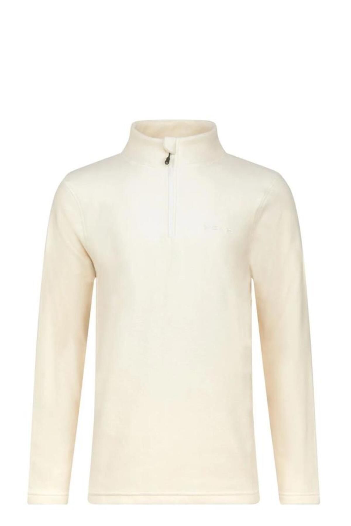 2AS-Ανδρικό φούτερ CARLOW με μισό φερμουάρ Fleece Λευκό 2ASCRLWFBFW23BYZ 1