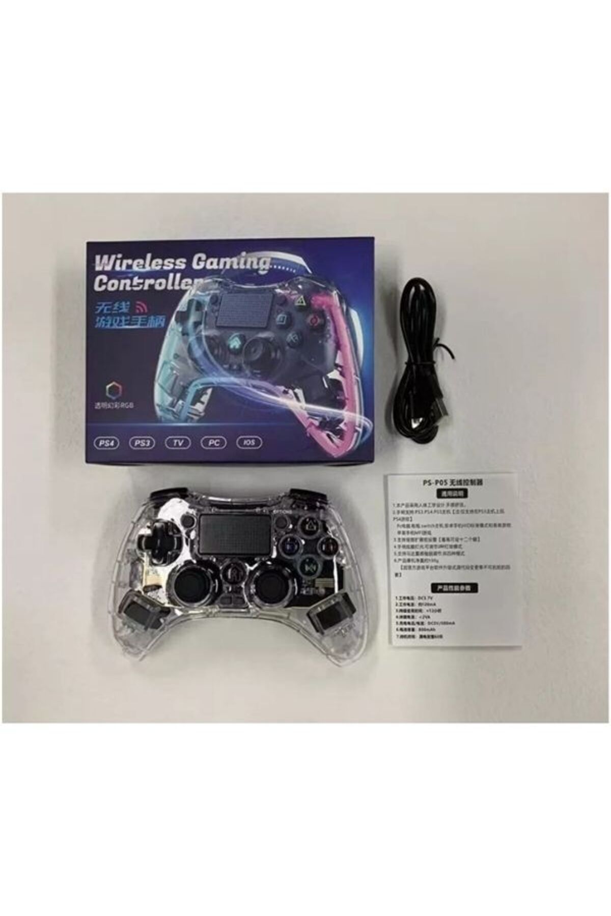Sarftech effaf RGB I kl Gamepad JoystickKablosuz Oyun Kolu Ps4
