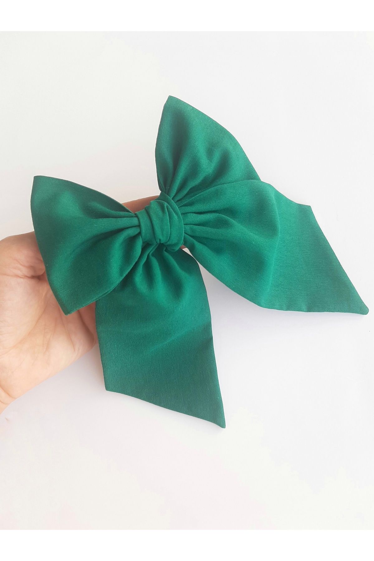 NEW BOWS BANDS-دبوس شعر بمشبك طاحونة كبيرة للفتيات باللون الأخضر 3
