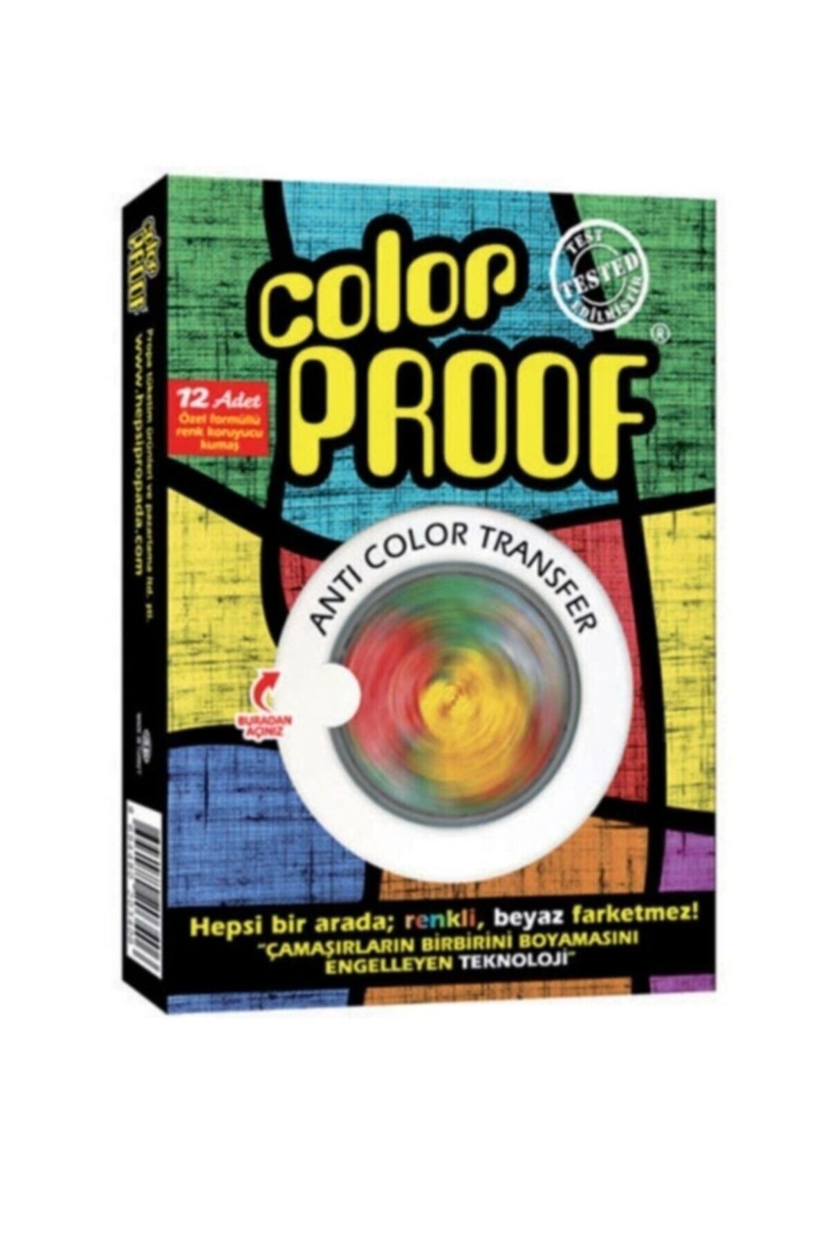 L'ROUGE Color Proof; Beyaz, Renkli Aynı Anda Yıkansın Renk Koruyucu Kumaş Mendil 1x12 Adet